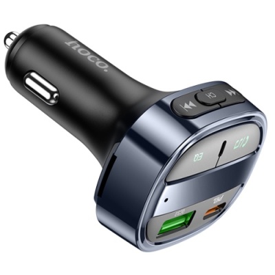 FM Модулятор Hoco E70 (PD30W+QC3.0) (Чорний)