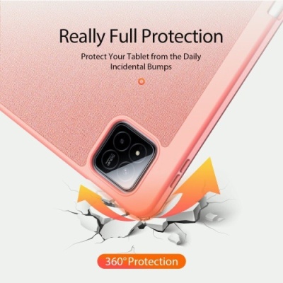 Купить чохол dux ducis domo для xiaomi pad 7/ pad 7 pro/ pad 8/ pad 8 pro with stylus pen holder & auto sleep wake (pink) онлайн