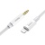 кабель aux hoco upa19 3.5mm(male) - lightning(male) 1m (сталевий) 