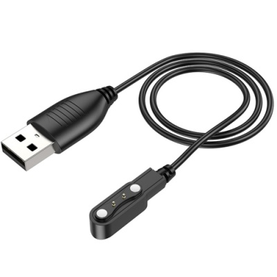 зарядний пристрій для смарт-годинника hoco y7 pro магнітний (чорний) 3mm*9.5mm 