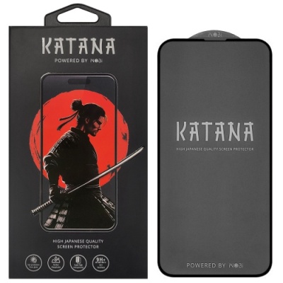 захисне скло katana для apple iphone 15 pro (чорний) 