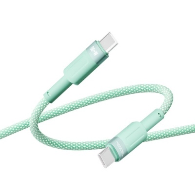 кабель ridea rc-cp43 colorpro type-c - type-c 60w 1.2m (зелений) 