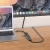 usb hub hoco hb24 easy display type-c multi-f adapter (hdmi+usb3.0+usb2.0+sd+tf+pd) metal gray 
