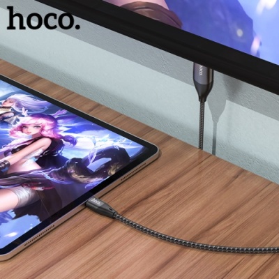 перехідник hoco ua16 type-c - hdmi (сірий) 