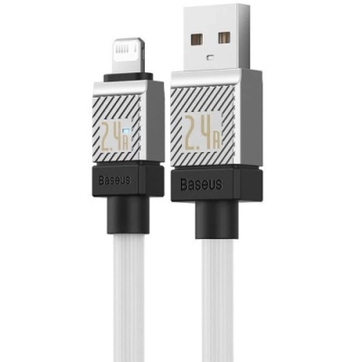 кабель baseus coolplay series usb - lightning 20w/2.4a/1m (cakw000402) (white) 