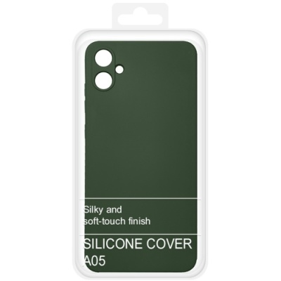 Купить силіконовий чохол soft silicone case для samsung a055 galaxy a05 (темно-зелений) онлайн