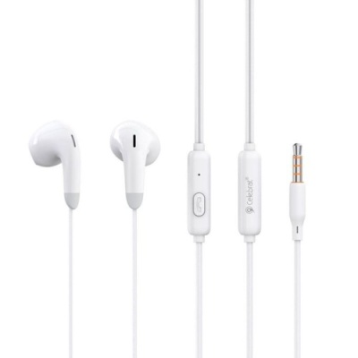 навушники celebrat g27 з мікрофоном (білий) 