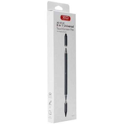 стилус xo st-07 3 in 1 touch-sensitive capacitor pen (чорний) 