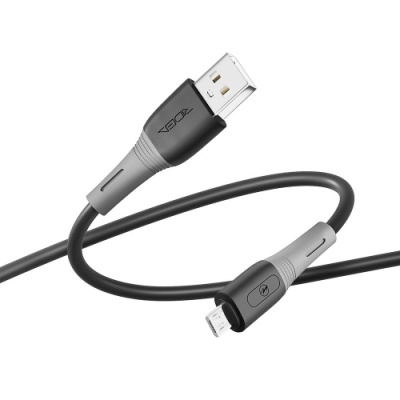 кабель ridea rc-m113 spring usb - microusb 3a/1m (чорний) 