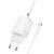 Мережевий Зарядний Пристрій Borofone BAS83A PD20W + QC3.0 (1USB/1Type-C/3A) + Type-C - Type-C (білий) мережевий зарядний пристрій borofone bas83a pd20w + qc3.0 (1usb/1type-c/3a) + type-c - type-c (білий)