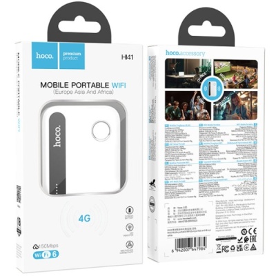 модем hoco hi41 portable mobile wifi transmitter (free sim) (білий) 