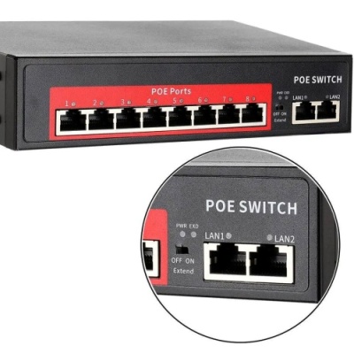 poe комутатор qps208g poe+2ge 120w 