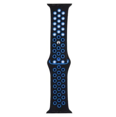 ремінець для apple watch nike 38/40/41 mm (09, чорно-синiй) 