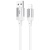 кабель borofone bx108 silicone usb - lightning 2.4a/1m (білий) 