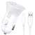 Автомобільний Зарядний Пристрій SkyDolphin SZ09L 2USB/3.4A/15W + (USB - Lightning) (Білий) Автомобільний Зарядний Пристрій SkyDolphin SZ09L 2USB/3.4A/15W + (USB - Lightning) (Білий)