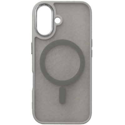 Купить чохол space tpu+pc color chrome with magsafe для apple iphone 16 (grey) онлайн