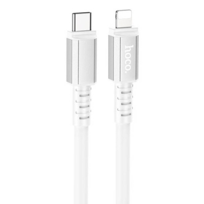 кабель hoco x85 strength (pd) type-c - lightning 20w 3a/1m (білий) 