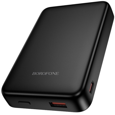 додаткова батарея power bank borofone bj82a with magsafe 22.5w+pd20w 10000 mah (чорний) 