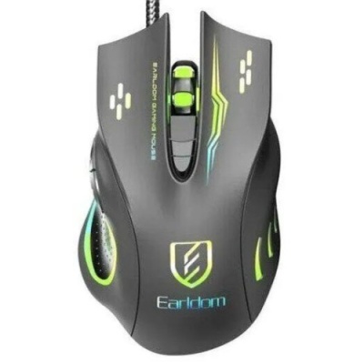 мишка дротова earldom et-km14 gaming (чорний) 