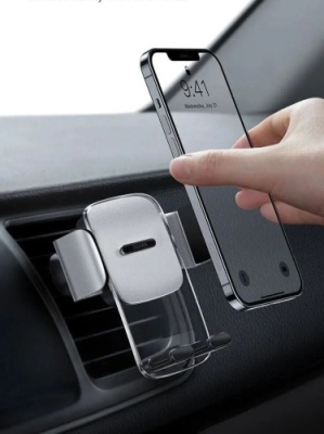 Автотримач Baseus Easy Control Clamp Car Mount Holder (A Set) (SUYK000001) Black