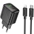 Мережевий Зарядний Пристрій Hoco CS25A 1USB/18W/QC3.0 + 1Type-C/20W/PD + (Type-C - Lightning) (Чорний) мережевий зарядний пристрій hoco cs25a 1usb/18w/qc3.0 + 1type-c/20w/pd + (type-c - lightning) (чорний)