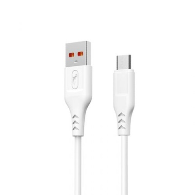 кабель skydolphin s61v usb - microusb 2.4a/1m (білий) 