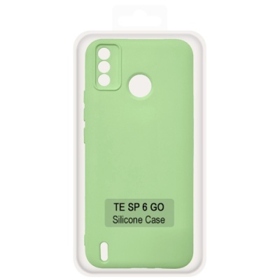 Купить чохол soft silicone case full для tecno spark 6 go (салатовий) онлайн