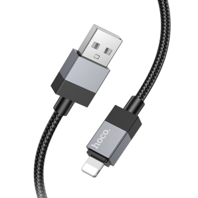 кабель hoco x110 usb - lightning 2.4a/1m (чорний) 
