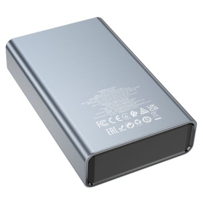 додаткова батарея power bank borofone bj40 happy way 65w 15000 mah (ciрий) 
