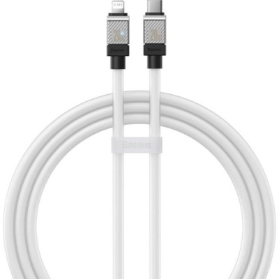 кабель baseus coolplay series (pd) type-c - lightning 20w/5a/1m (cakw000002) (white) 
