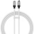 кабель baseus coolplay series (pd) type-c - lightning 20w/5a/1m (cakw000002) (white) 