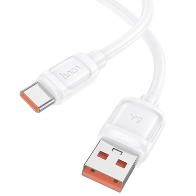 кабель hoco x115 surpass 100w usb - type-c 1m (бiлий) 