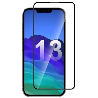 захисне скло glass full glue для apple iphone 13 pro max/14 plus (чорний) 