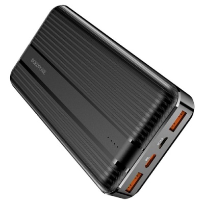додаткова батарея power bank borofone bj9a uranus 22.5w fully compatible 20000mah (чорний) 