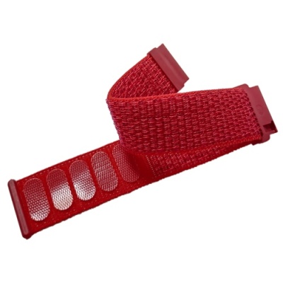 ремінець універсальний nylon strips для samsung/amazfit/huawei (22mm) (червоний) 