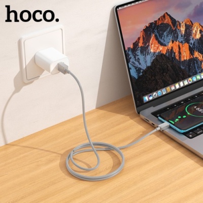 кабель hoco x107 usb - type-c 3.0a/1m (сірий) 