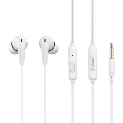 навушники celebrat g26 з мікрофоном (білий) 