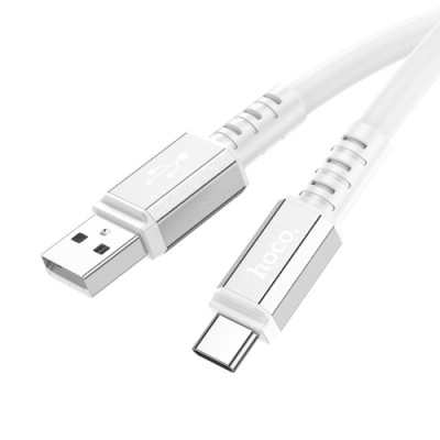 кабель hoco x85 strength usb - type-c 3a/1m (білий) 