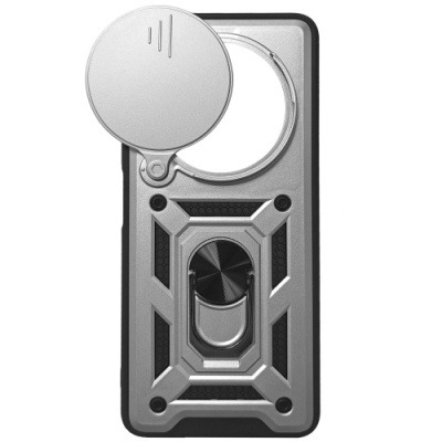 Купить чохол-накладка armor magnet camshield для xiaomi redmi 14c/poco c75/redmi a4 - silver онлайн
