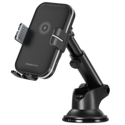 Автотримач XO WX-027 Wireless Charger 15W (Чорний)
