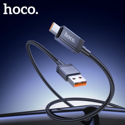 кабель hoco x118 usb - type-c 5a/1m (чорний) 