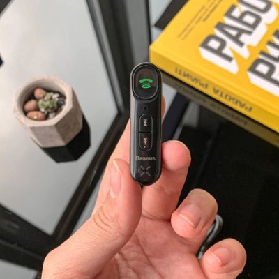 Bluetooth аудіо ресівер Baseus Qiyin AUX Car (WXQY-01) (Чорний)