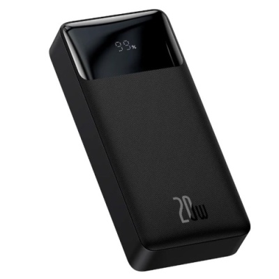 додаткова батарея power bank baseus bipow digital display 20w 20000mah black (ppdml-m01) 