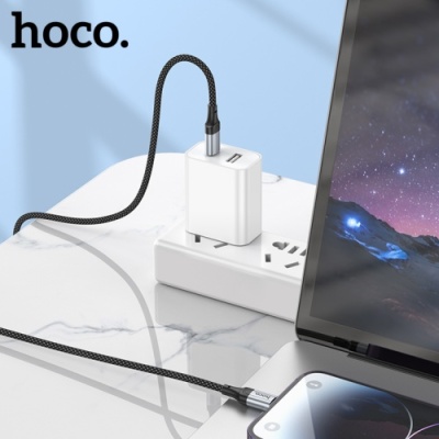 кабель hoco x102 type-c - lightning 27w/1m (чорний) 