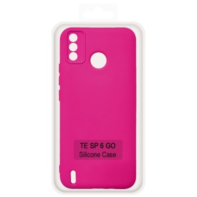 Купить чохол soft silicone case full для tecno spark 6 go (малиновий) онлайн