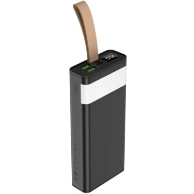 додаткова батарея power bank xo pr129 20000 mah pd20w + qc 3.0 22.5w (чорний) 
