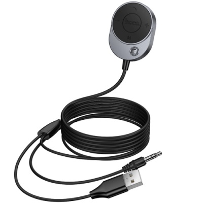 Bluetooth аудіо ресівер Hoco E150 (сірий)