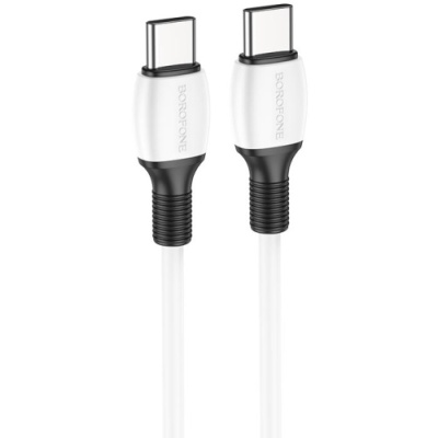 кабель borofone bx84 type-c - type-c (pd) 60w 3.0a/1m (білий) 