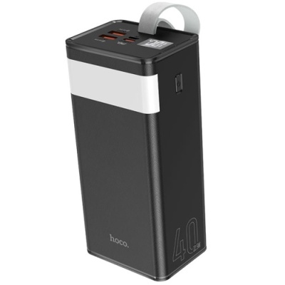 додаткова батарея power bank hoco j86 powermaster pd20w+qc3.0 22.5w 40000 mah (чорний) 