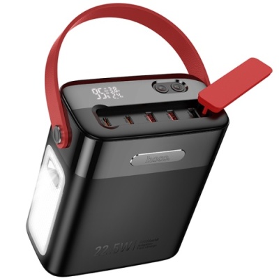 додаткова батарея power bank hoco j143 title 22.5w+pd20w 80000 mah (чорний) 